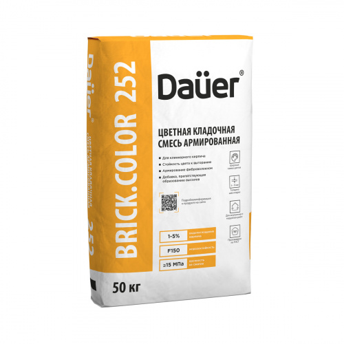 Цветная кладочная смесь армированная Dauer BRICK.COLOR 252 слоновая кость 50 кг